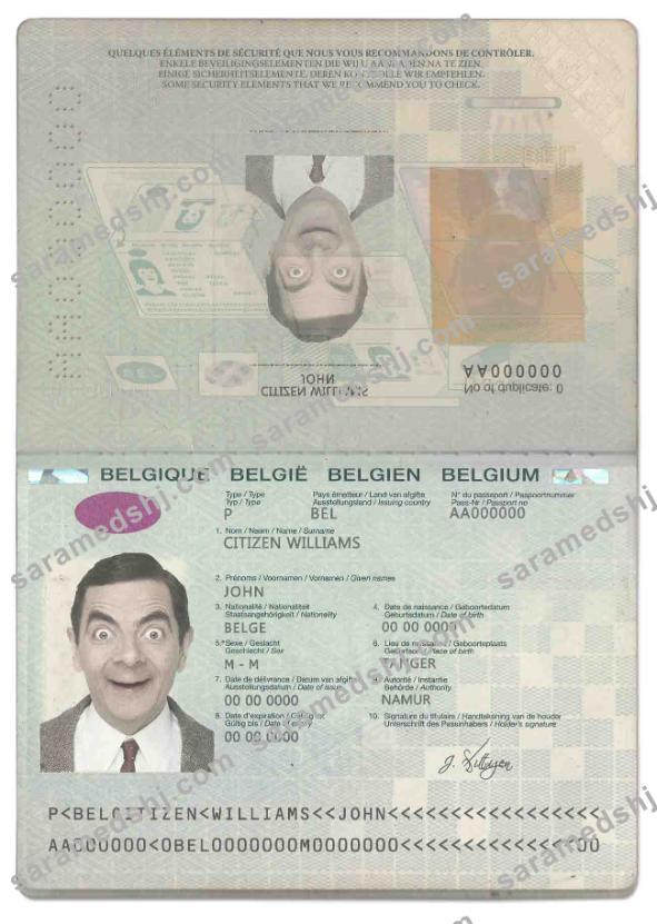 Belgium passport (2014-2017)
